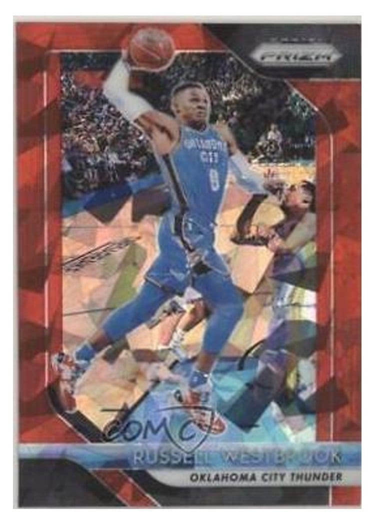 2018-19 Panini Prizm Base Set Russell Westbrook #39 card
