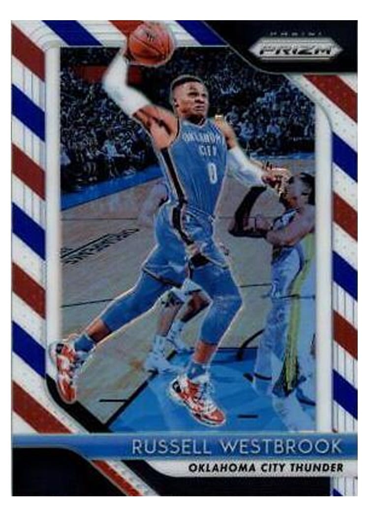 2018-19 Panini Prizm Base Set Russell Westbrook #39 card