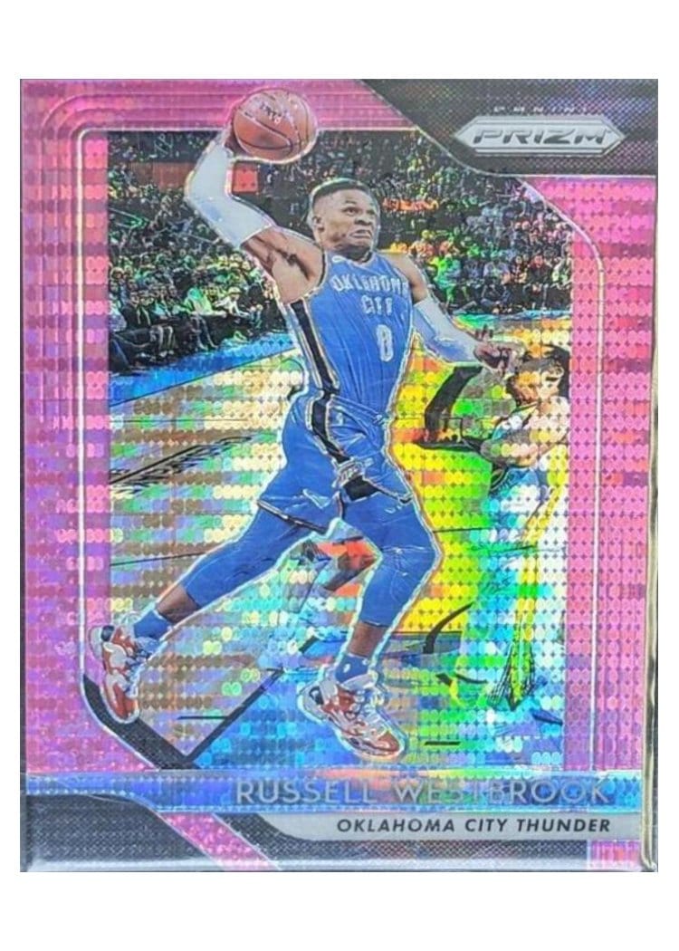 2018-19 Panini Prizm Base Set Russell Westbrook #39 card