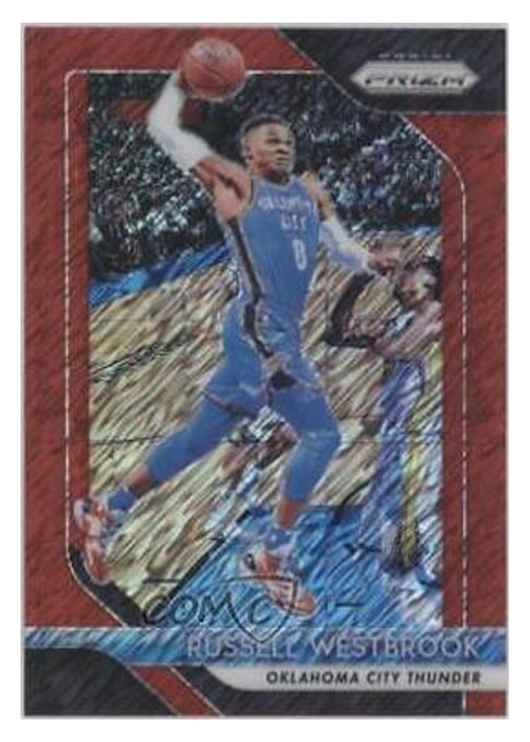 2018-19 Panini Prizm Base Set Russell Westbrook #39 card