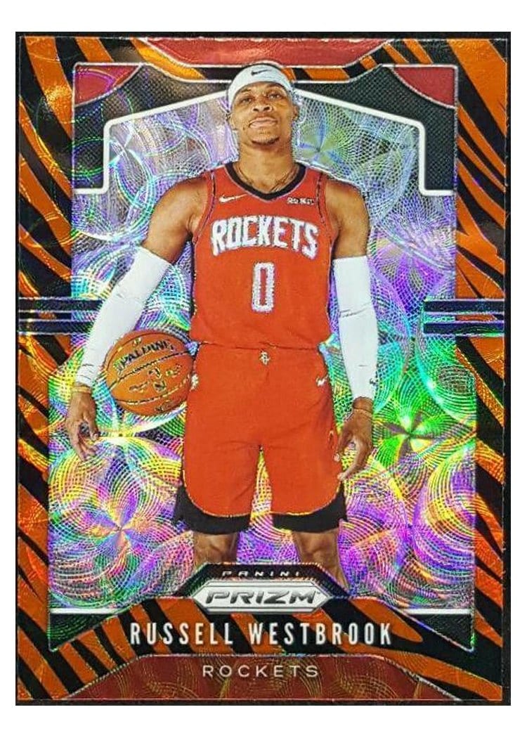 2019-20 Panini Prizm Base Set Russell Westbrook #182 card