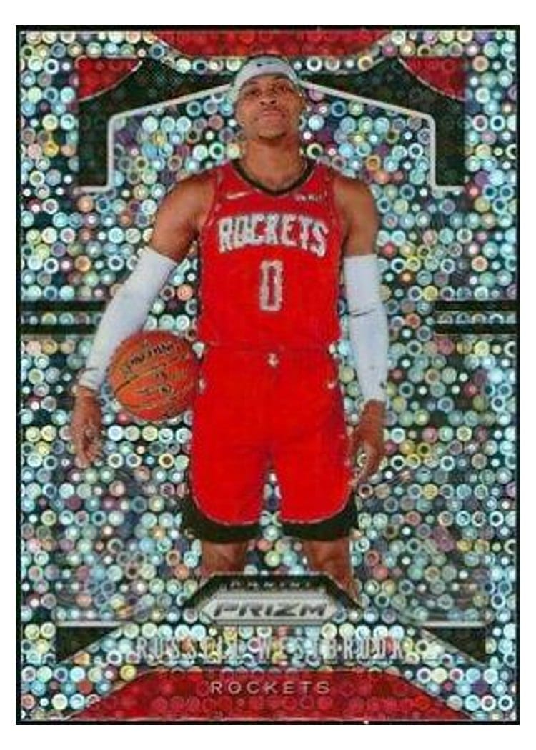 2019-20 Panini Prizm Base Set Russell Westbrook Fast Break Prizm #182 card
