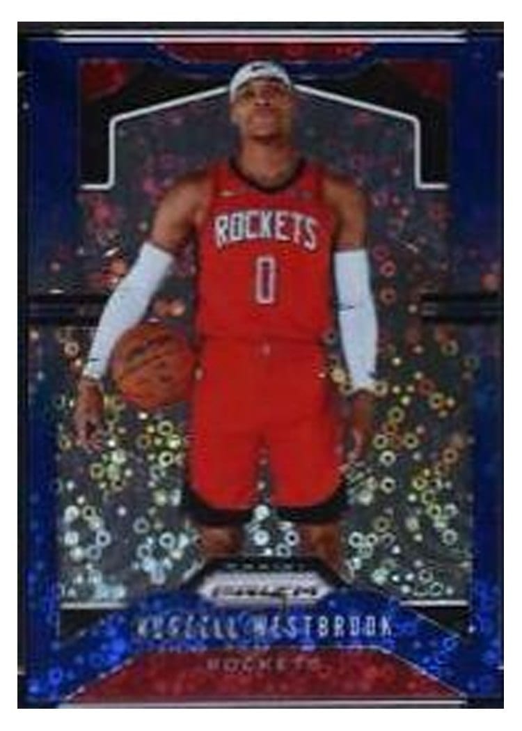 2019-20 Panini Prizm Base Set Russell Westbrook #182 card