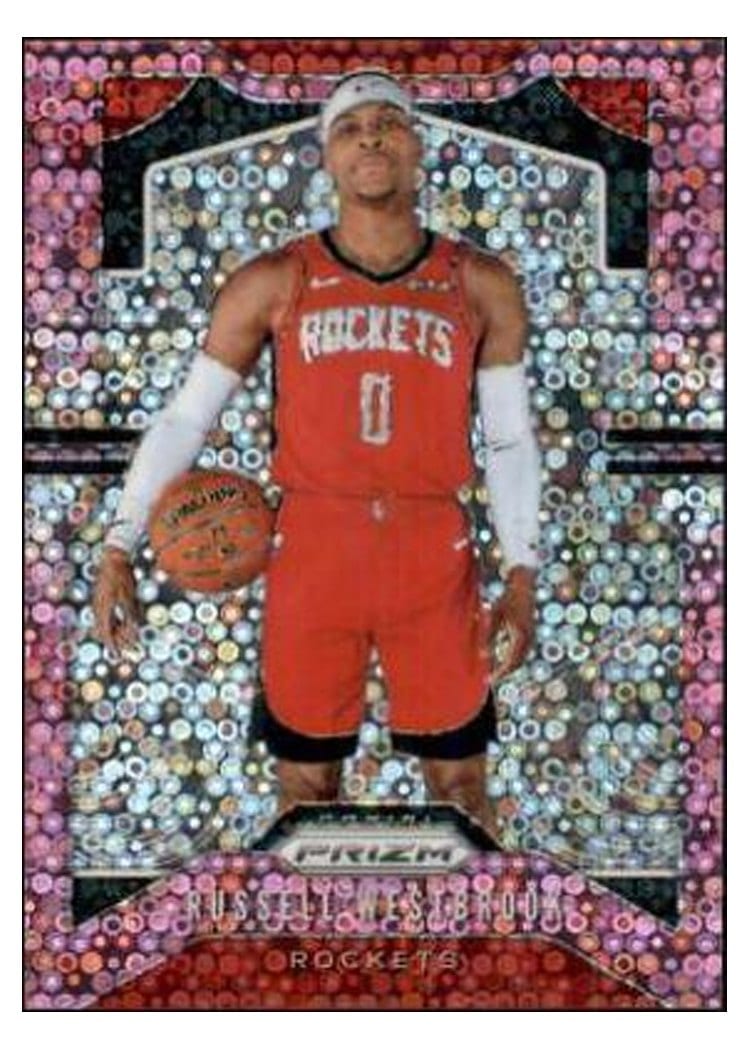 2019-20 Panini Prizm Base Set Russell Westbrook #182 card