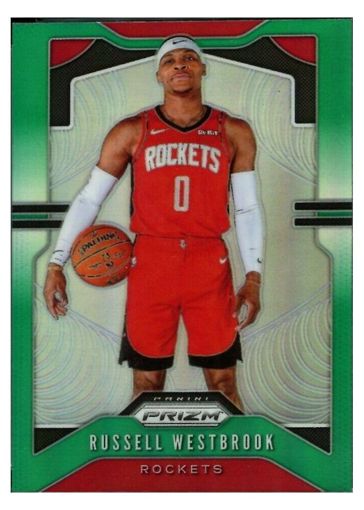 2019-20 Panini Prizm Base Set Russell Westbrook #182 card