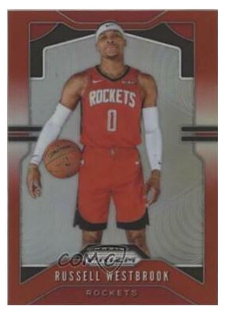 2019-20 Panini Prizm Base Set Russell Westbrook #182 card