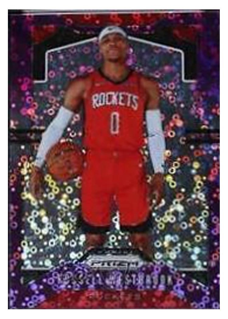 2019-20 Panini Prizm Base Set Russell Westbrook #182 card