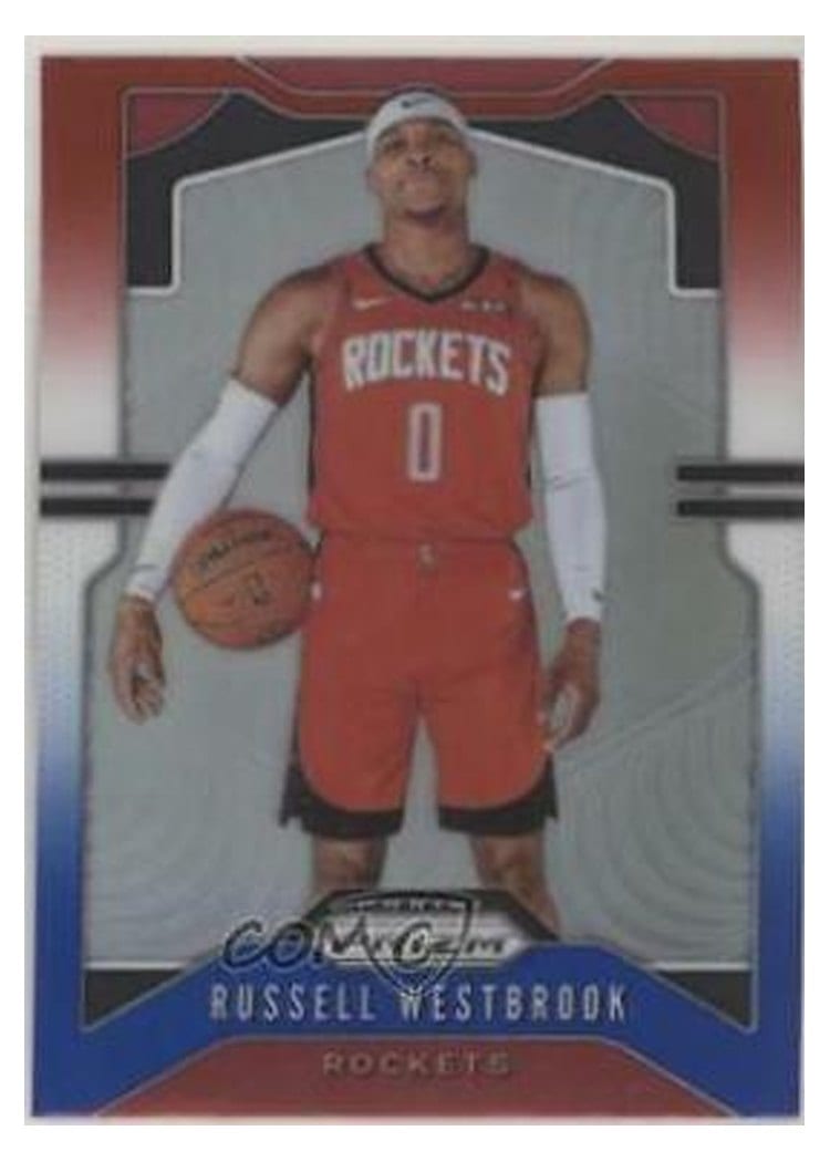 2019-20 Panini Prizm Base Set Russell Westbrook #182 card