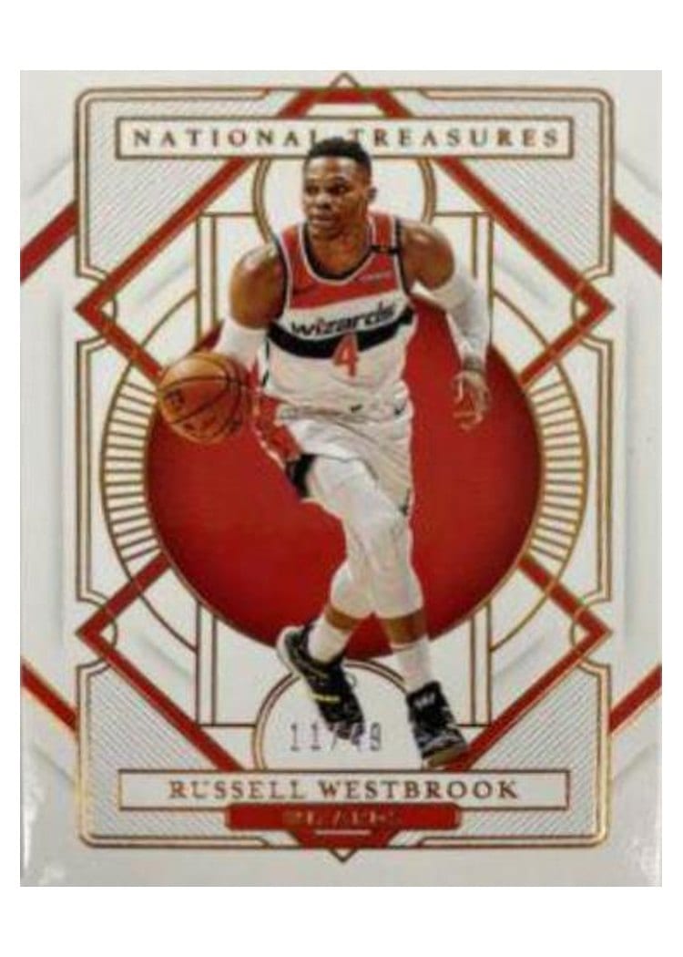 2020-21 Panini National Treasures Base Set Russell Westbrook #35 card
