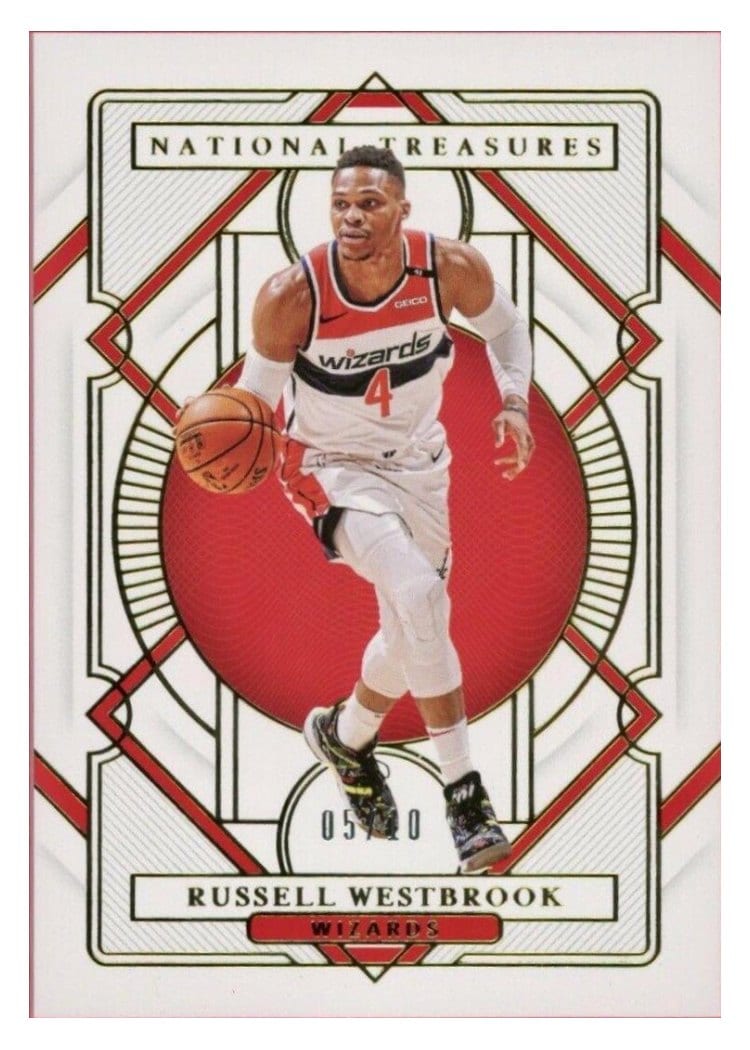 2020-21 Panini National Treasures Base Set Russell Westbrook #35 card