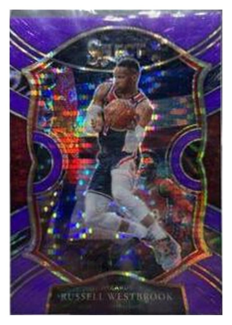 2020-21 Panini Select Base Set Russell Westbrook Neon Purple Pulsar #39 card