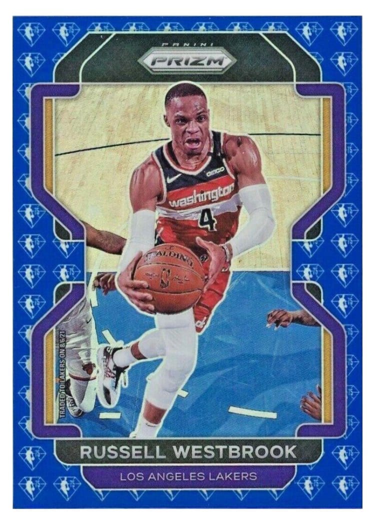 2021-22 Panini Prizm Base Set Russell Westbrook #55 card