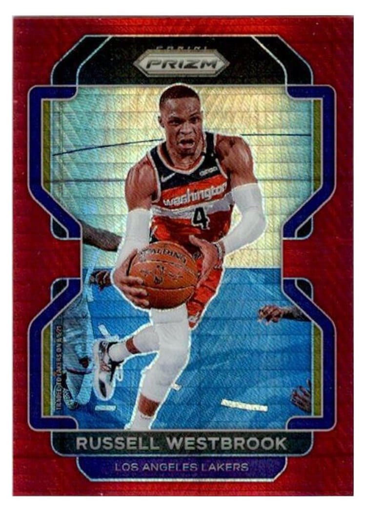 2021-22 Panini Prizm Base Set Russell Westbrook #55 card