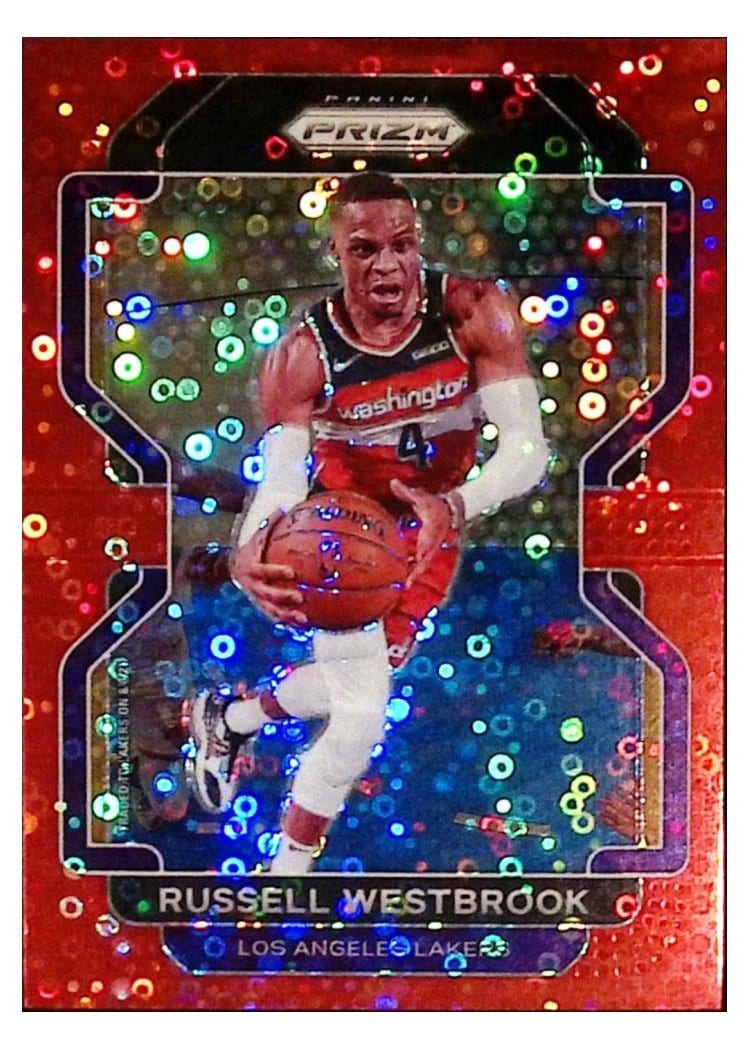 2021-22 Panini Prizm Base Set Russell Westbrook #55 card