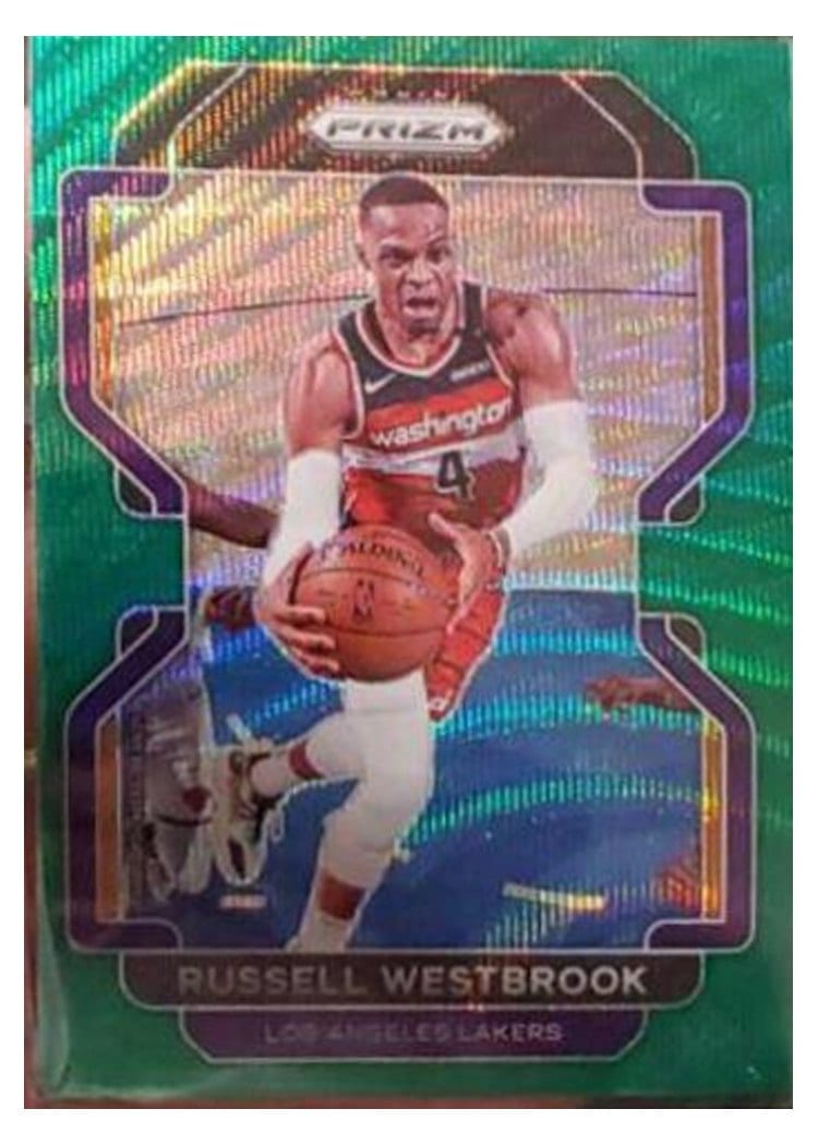 2021-22 Panini Prizm Base Set Russell Westbrook #55 card