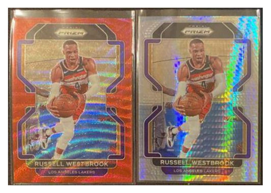 2021-22 Panini Prizm Base Set Russell Westbrook #55 card