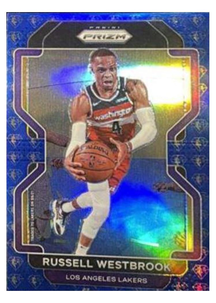 2021-22 Panini Prizm Base Set Russell Westbrook #55 card