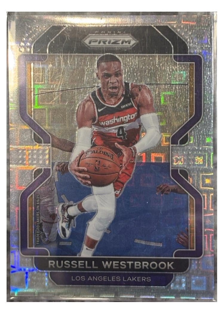 2021-22 Panini Prizm Base Set Russell Westbrook #55 card
