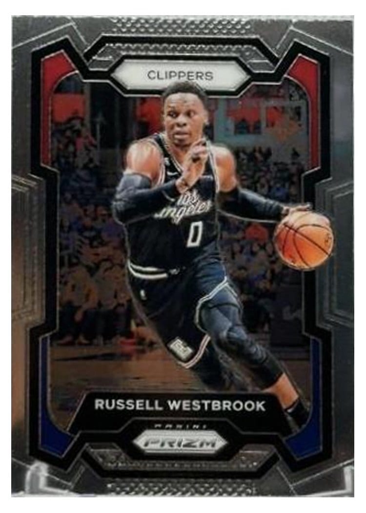 2023-24 Panini Prizm Base Set Russell Westbrook #39 card