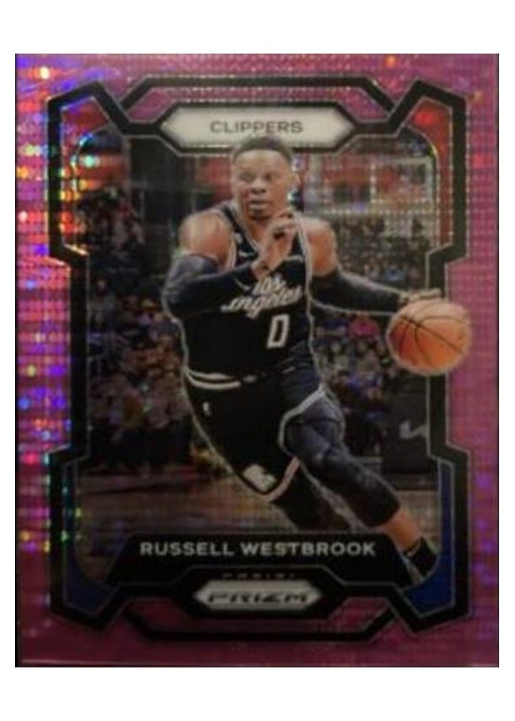 2023-24 Panini Prizm Base Set Russell Westbrook #39 card