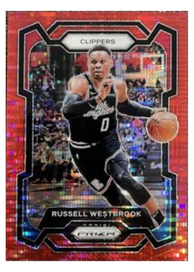 2023-24 Panini Prizm Base Set Russell Westbrook #39 card
