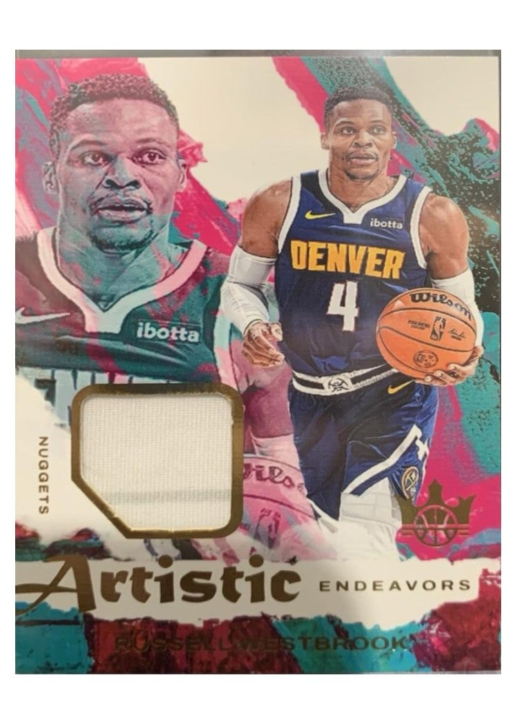 2024-25 Panini Court Kings Artistic Endeavors Relics Russell Westbrook #AE-RSW card