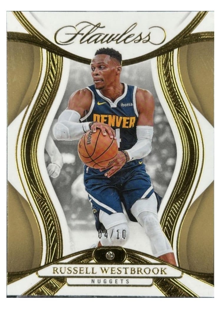 2024-25 Panini Flawless Base Gems Russell Westbrook #40 card