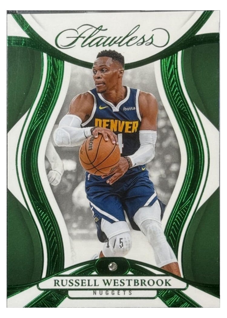 2024-25 Panini Flawless Base Gems Russell Westbrook #40 card