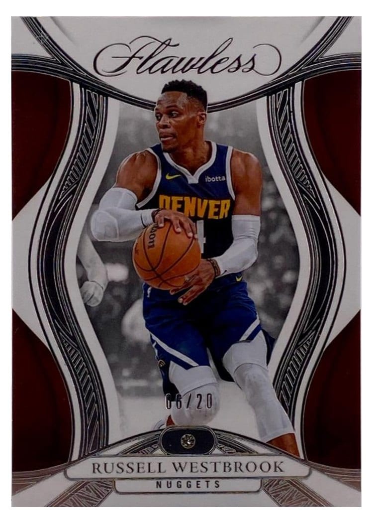 2024-25 Panini Flawless Base Gems Russell Westbrook #40 card