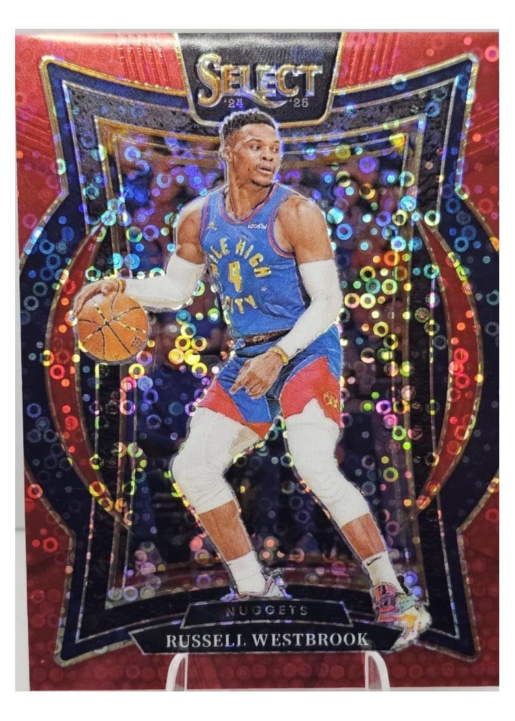 2024-25 Panini Select Base Set Russell Westbrook Red Disco Prizm #18 card