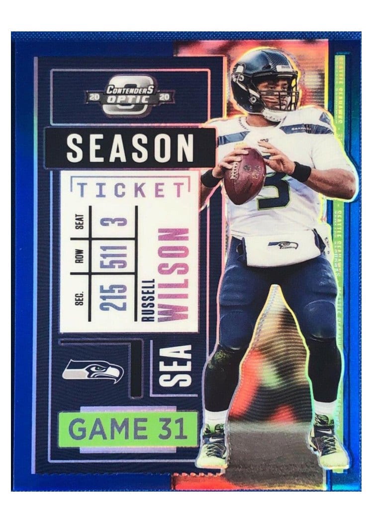 2020 Panini Contenders Optic Base Set Russell Wilson #52 card