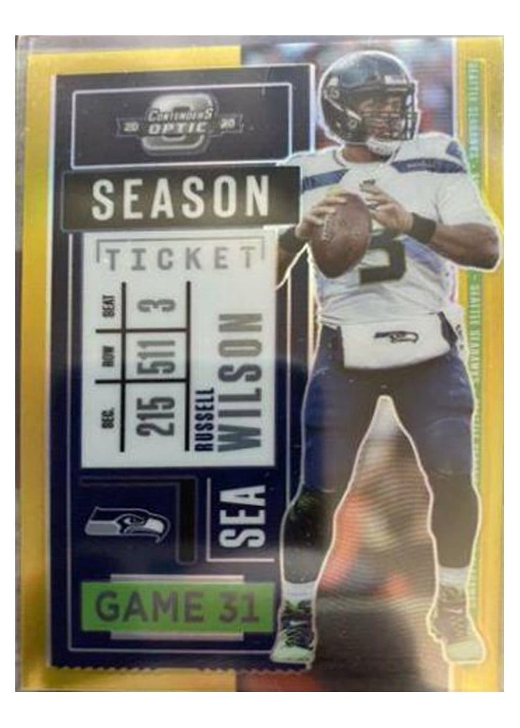 2020 Panini Contenders Optic Base Set Russell Wilson #52 card