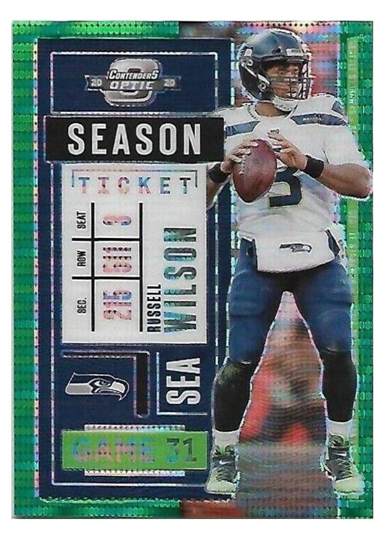 2020 Panini Contenders Optic Base Set Russell Wilson #52 card