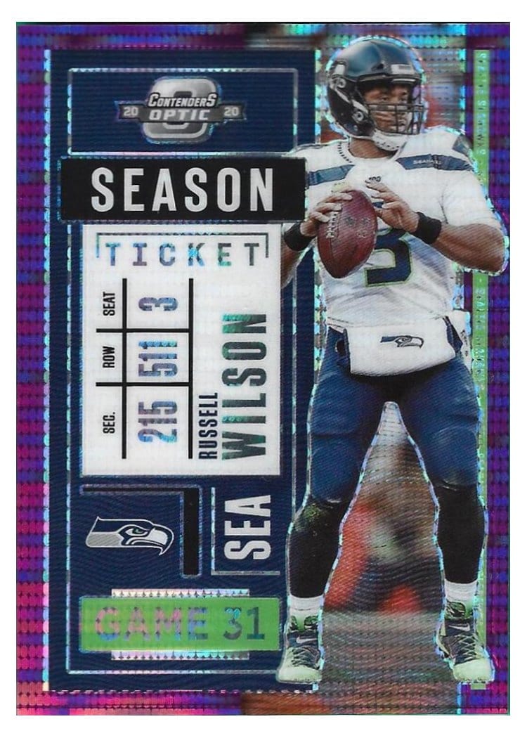 2020 Panini Contenders Optic Base Set Russell Wilson #52 card