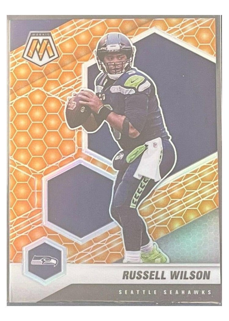 2021 Panini Mosaic Base Set Russell Wilson #179 card
