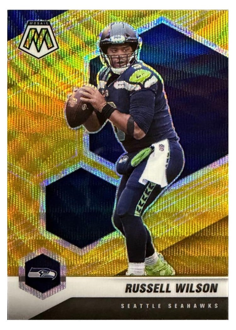 2021 Panini Mosaic Base Set Russell Wilson #179 card