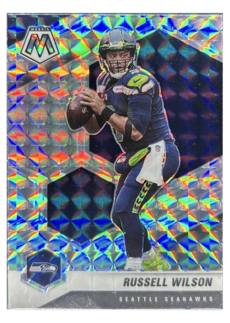 2021 Panini Mosaic Base Set Russell Wilson #179 card