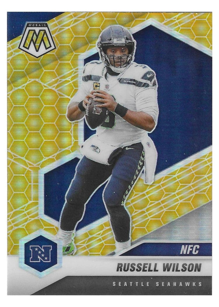 2021 Panini Mosaic Base Set Russell Wilson #203 card