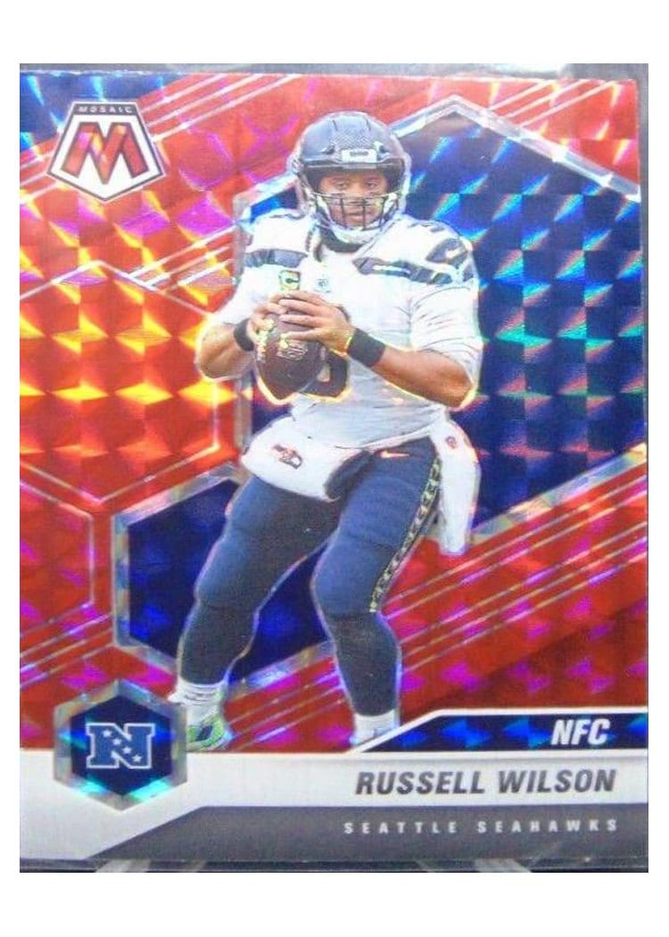 2021 Panini Mosaic Base Set Russell Wilson #203 card
