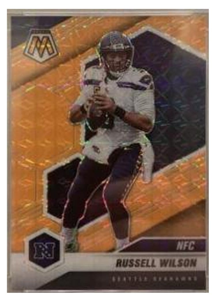2021 Panini Mosaic Base Set Russell Wilson #203 card