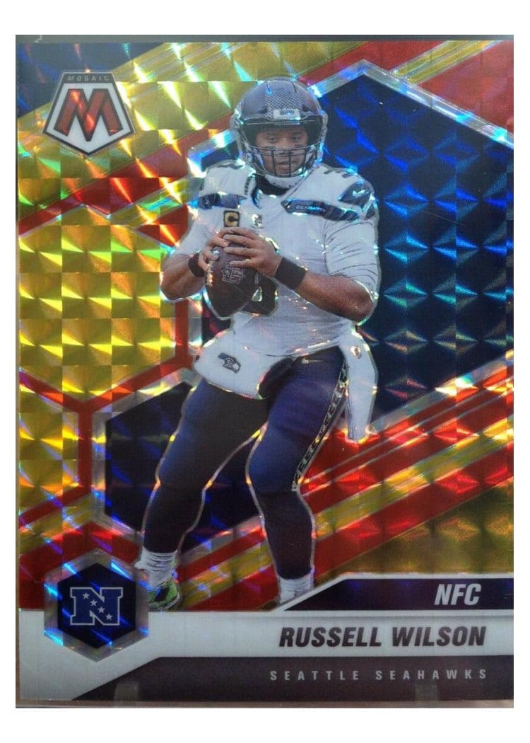 2021 Panini Mosaic Base Set Russell Wilson #203 card