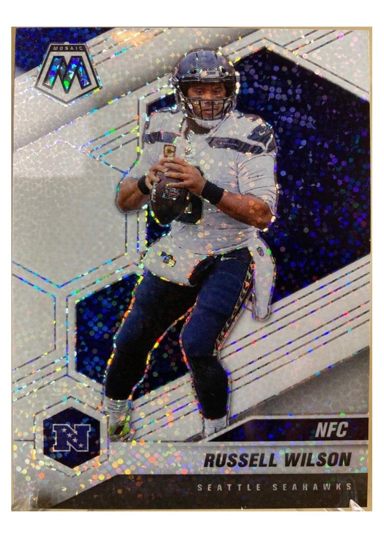 2021 Panini Mosaic Base Set Russell Wilson #203 card