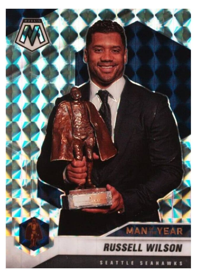 2021 Panini Mosaic Base Set Russell Wilson #275 card