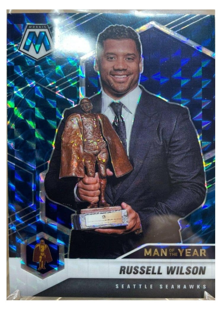 2021 Panini Mosaic Base Set Russell Wilson #275 card