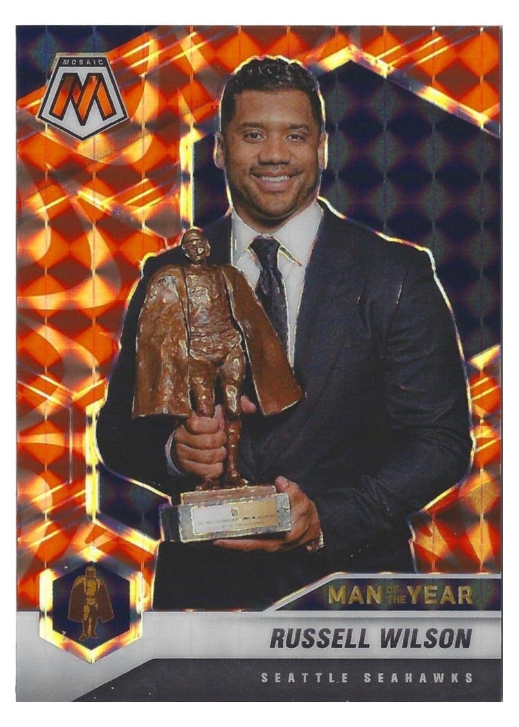 2021 Panini Mosaic Base Set Russell Wilson #275 card