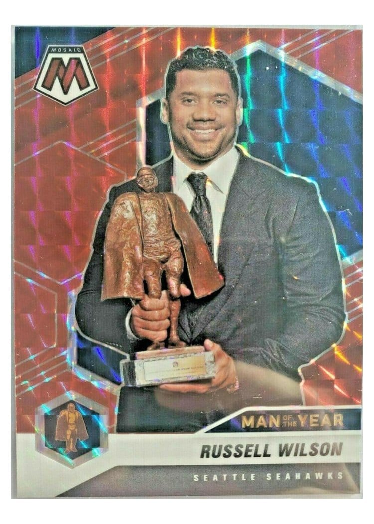 2021 Panini Mosaic Base Set Russell Wilson #275 card