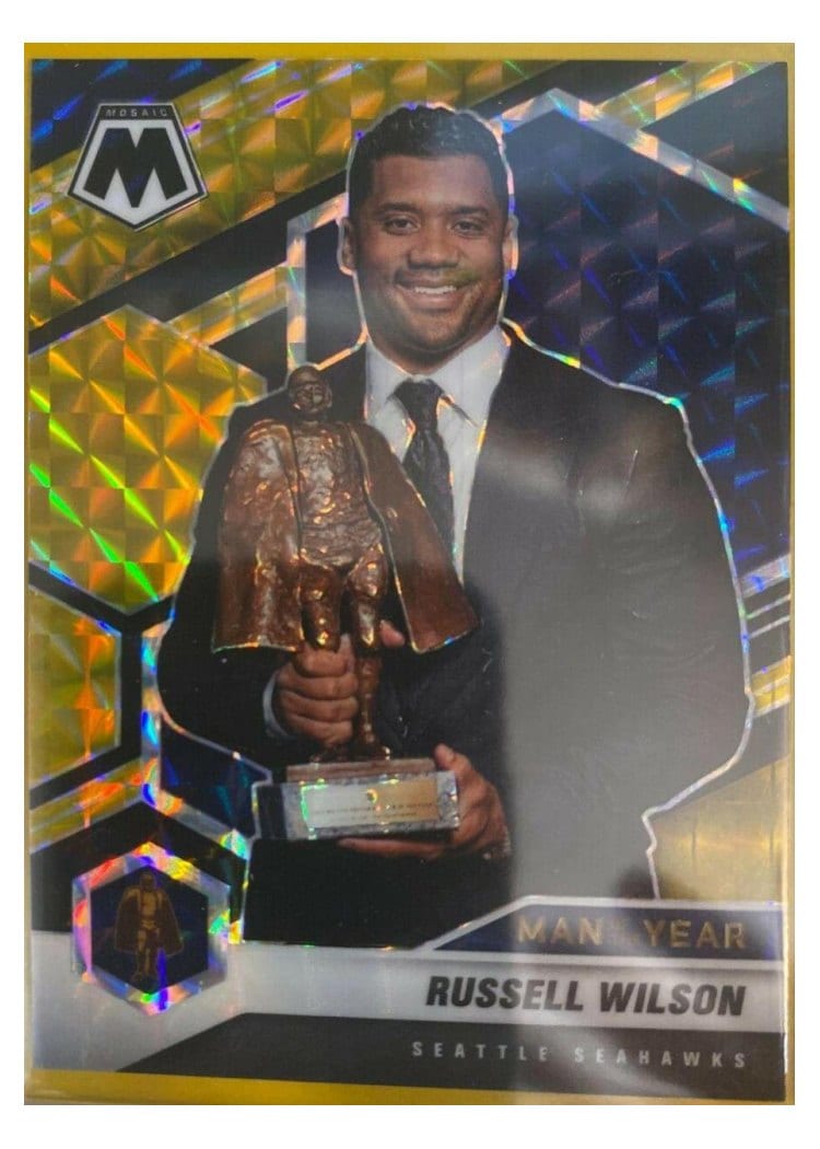 2021 Panini Mosaic Base Set Russell Wilson #275 card