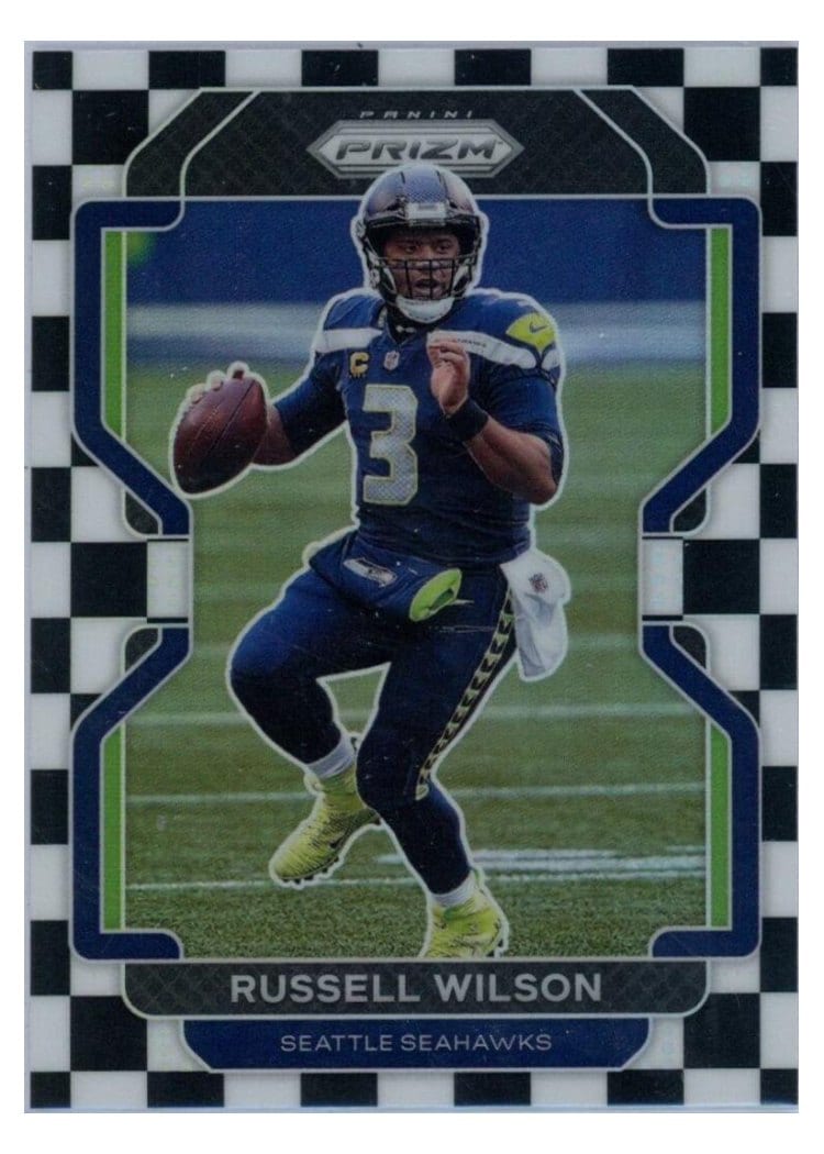2021 Panini Prizm Base Set Russell Wilson #45 card