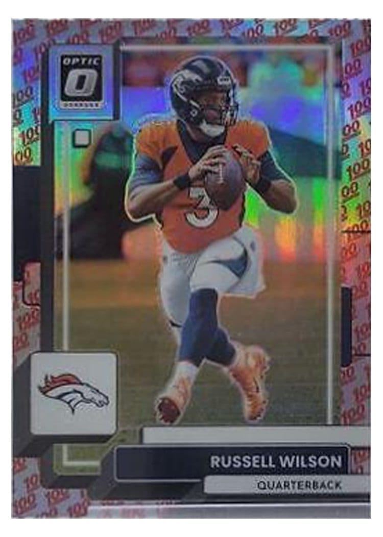 2022 Donruss Optic Base Set Russell Wilson One Hundred #58 card