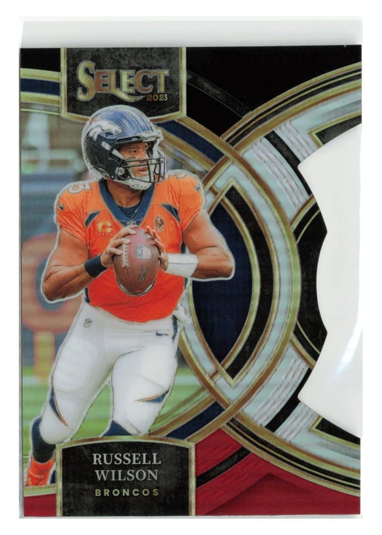 2023 Panini Select Base Set Russell Wilson Black Prizm #129 card